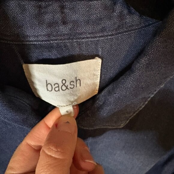 ba&sh blue denim top - Picture 2 of 4